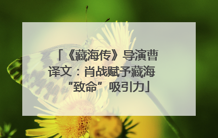 《藏海传》导演曹译文：肖战赋予藏海“致命”吸引力