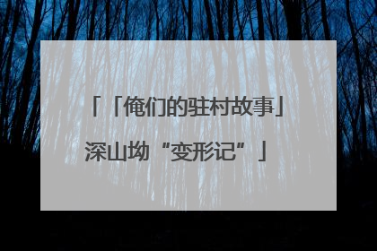 「俺们的驻村故事」深山坳“变形记”