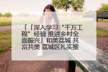 「深入学习“千万工程”经验 推进乡村全面振兴」和美荔城 共富共美 荔城区扎实推进乡村振兴工作