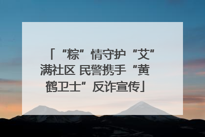 “粽”情守护“艾”满社区 民警携手“黄鹤卫士”反诈宣传