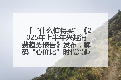 “什么值得买”《2025年上半年兴趣消费趋势报告》发布，解码“心价比”时代兴趣消费新范式