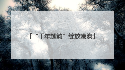 “千年越韵”绽放港澳