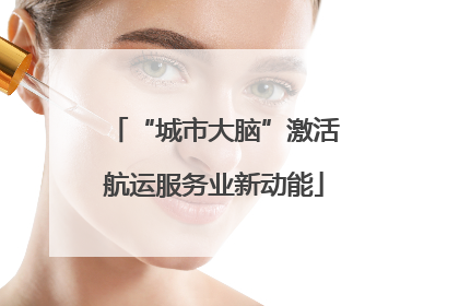 “城市大脑”激活航运服务业新动能