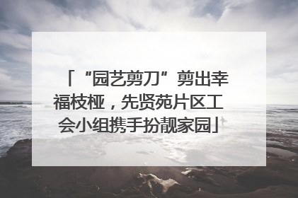 “园艺剪刀”剪出幸福枝桠，先贤苑片区工会小组携手扮靓家园