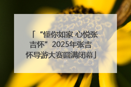 “懂你如家 心悦张吉怀”2025年张吉怀导游大赛圆满闭幕