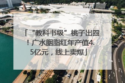 “教科书级”桃子出圈！广水胭脂红年产值4.5亿元，线上卖爆