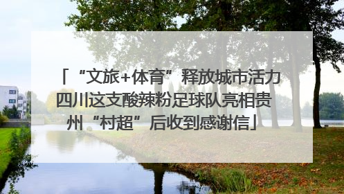 “文旅+体育”释放城市活力 四川这支酸辣粉足球队亮相贵州“村超”后收到感谢信