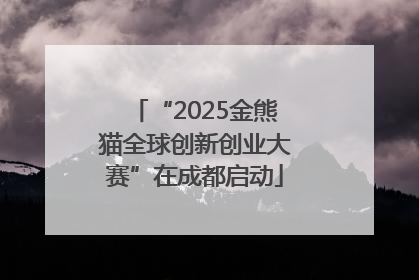 “2025金熊猫全球创新创业大赛”在成都启动