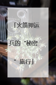火箭押运兵的“秘密”旅行