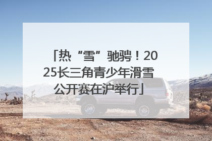 热“雪”驰骋！2025长三角青少年滑雪公开赛在沪举行