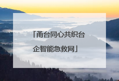 甬台同心共织台企智能急救网