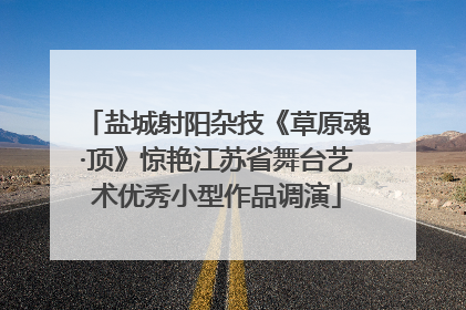 盐城射阳杂技《草原魂·顶》惊艳江苏省舞台艺术优秀小型作品调演