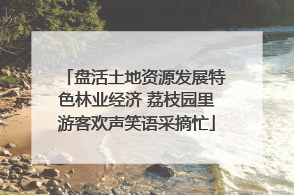 盘活土地资源发展特色林业经济 荔枝园里游客欢声笑语采摘忙