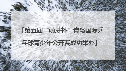 第五届“萌芽杯”青岛国际乒乓球青少年公开赛成功举办