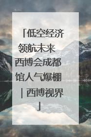 低空经济领航未来 西博会成都馆人气爆棚｜西博视界