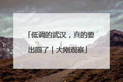 低调的武汉，真的要出圈了｜大刚观察