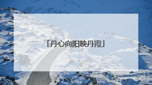 丹心向阳映丹霞