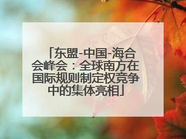 东盟-中国-海合会峰会：全球南方在国际规则制定权竞争中的集体亮相