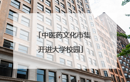 中医药文化市集开进大学校园