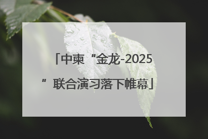 中柬“金龙-2025”联合演习落下帷幕