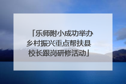乐师附小成功举办乡村振兴重点帮扶县校长跟岗研修活动