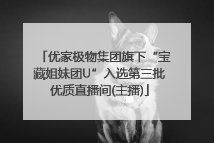 优家极物集团旗下“宝藏姐妹团U”入选第三批优质直播间(主播)