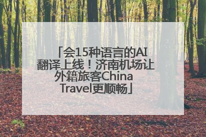 会15种语言的AI翻译上线！济南机场让外籍旅客China Travel更顺畅