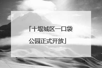 十堰城区一口袋公园正式开放