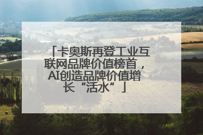 卡奥斯再登工业互联网品牌价值榜首，AI创造品牌价值增长“活水”