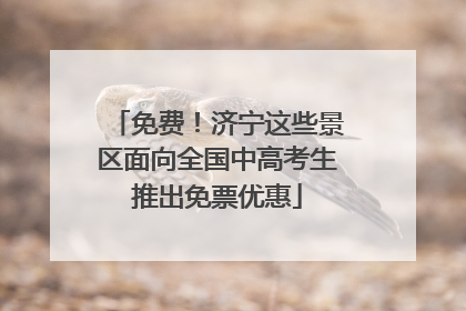 免费！济宁这些景区面向全国中高考生推出免票优惠