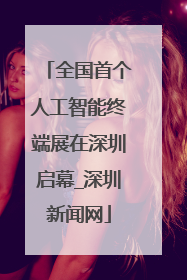 全国首个人工智能终端展在深圳启幕_深圳新闻网