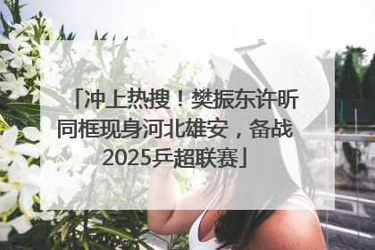 冲上热搜！樊振东许昕同框现身河北雄安，备战2025乒超联赛