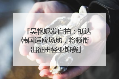 吴艳妮发自拍：抵达韩国适应场地，将领衔出征田径亚锦赛