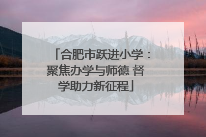 合肥市跃进小学：聚焦办学与师德 督学助力新征程
