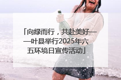 向绿而行，共赴美好——叶县举行2025年六五环境日宣传活动