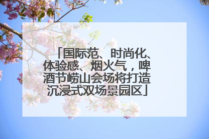 国际范、时尚化、体验感、烟火气，啤酒节崂山会场将打造沉浸式双场景园区