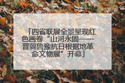 四省联展全景呈现红色画卷“山河永固——晋冀鲁豫抗日根据地革命文物展”开幕