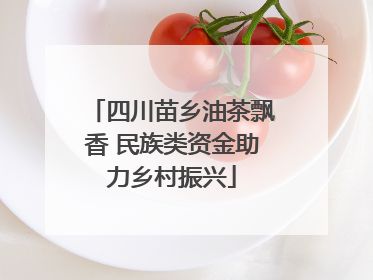 四川苗乡油茶飘香 民族类资金助力乡村振兴
