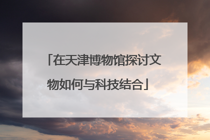 在天津博物馆探讨文物如何与科技结合