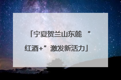 宁夏贺兰山东麓 “红酒+”激发新活力