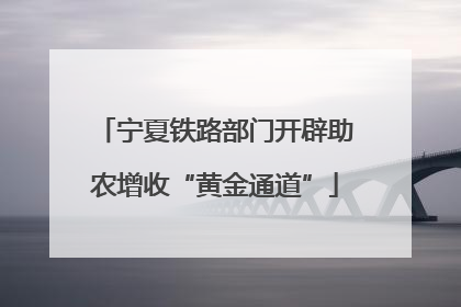 宁夏铁路部门开辟助农增收“黄金通道”
