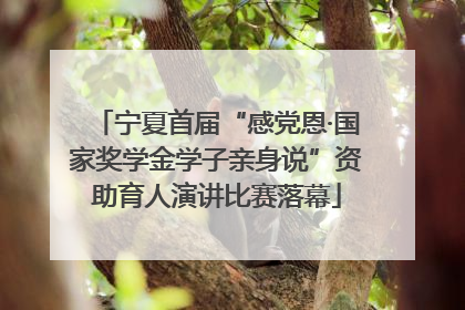 宁夏首届“感党恩·国家奖学金学子亲身说”资助育人演讲比赛落幕