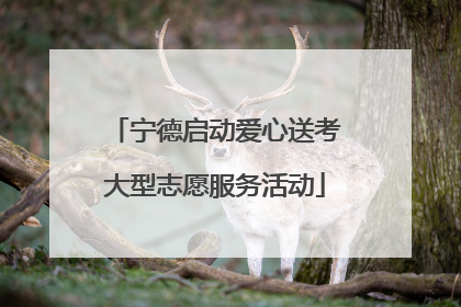 宁德启动爱心送考大型志愿服务活动