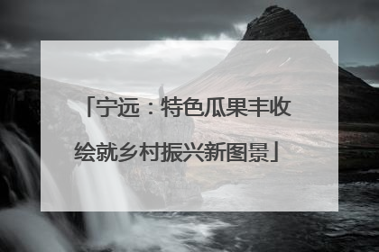 宁远：特色瓜果丰收绘就乡村振兴新图景