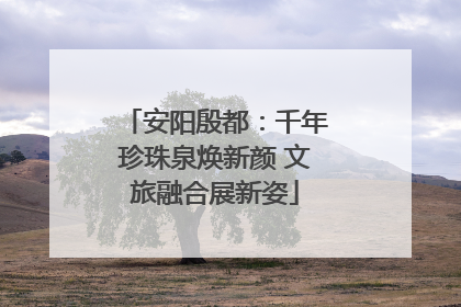 安阳殷都:千年珍珠泉焕新颜 文旅融合展新姿