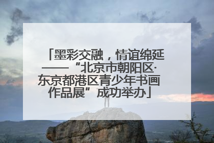 墨彩交融，情谊绵延——“北京市朝阳区·东京都港区青少年书画作品展”成功举办