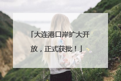 大连港口岸扩大开放，正式获批！