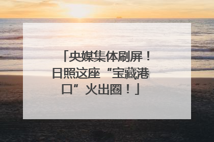 央媒集体刷屏！日照这座“宝藏港口”火出圈！