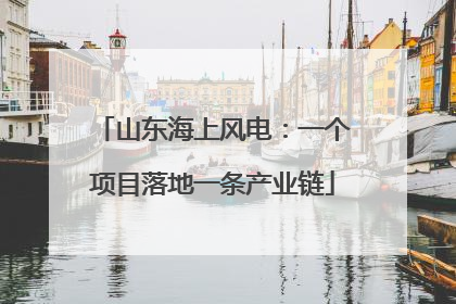 山东海上风电：一个项目落地一条产业链
