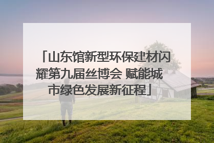山东馆新型环保建材闪耀第九届丝博会 赋能城市绿色发展新征程